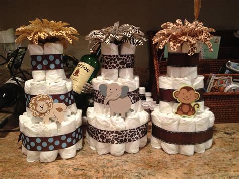 small diaper cake centerpieces